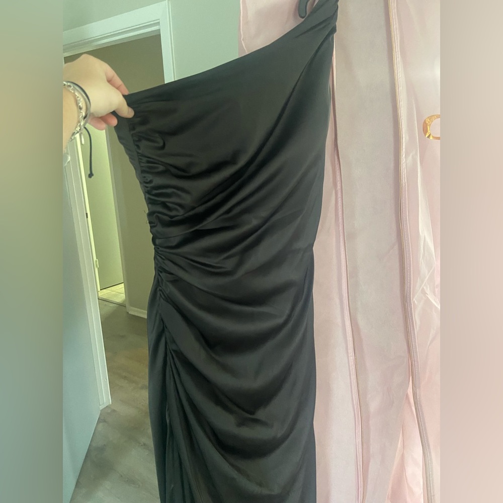 One shoulder prom dress